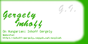 gergely inhoff business card